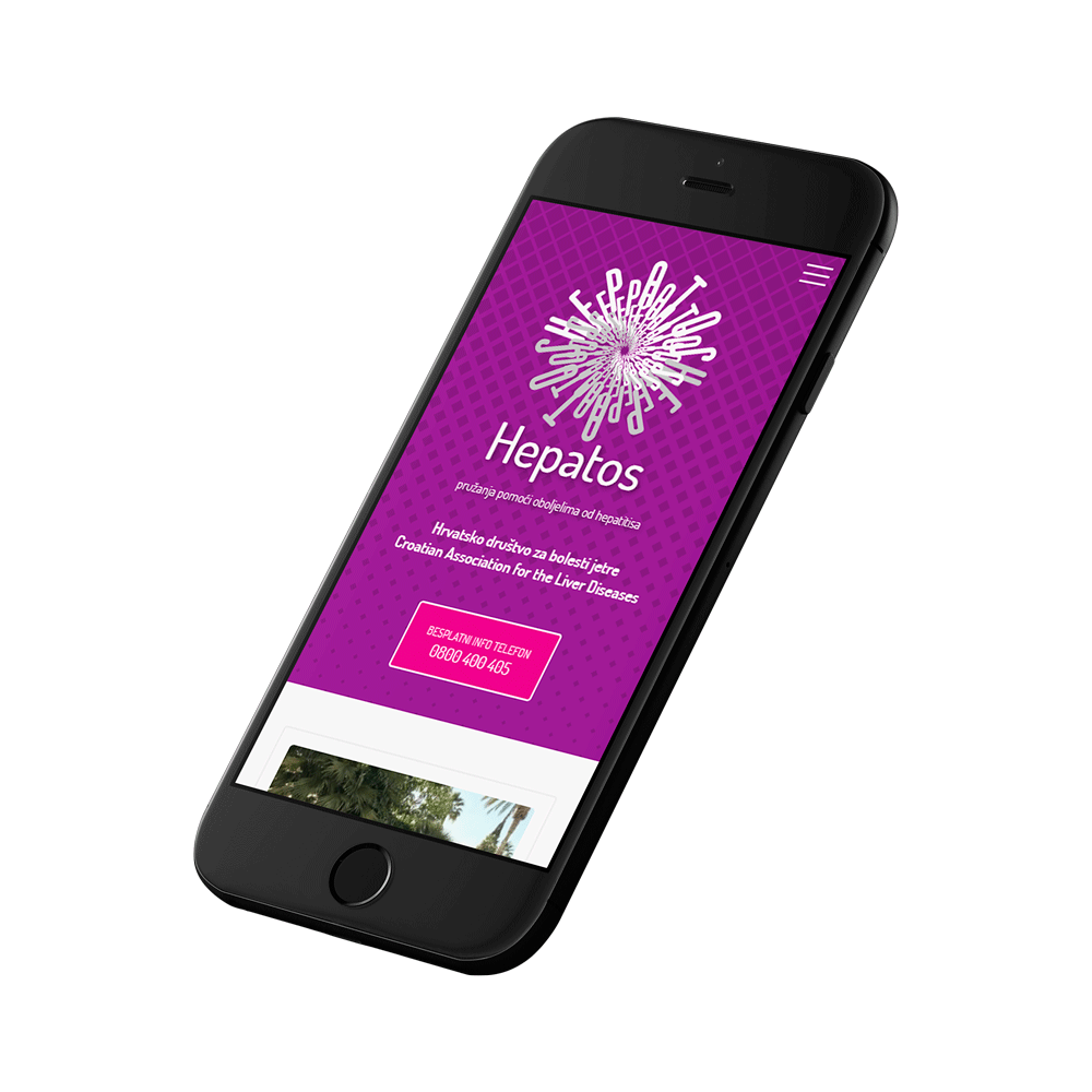 Izrada web stranice za udrugu Hepatos
