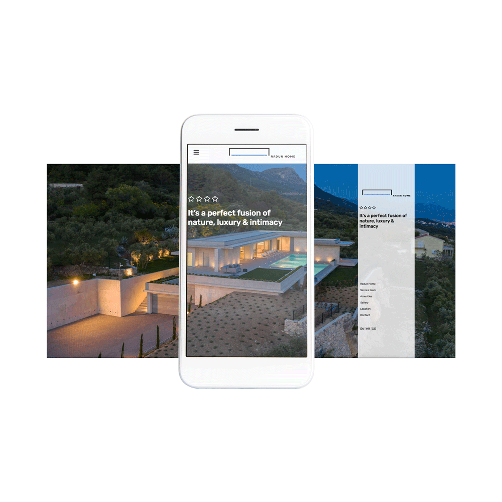Izrada web stranice za Radun Home vilu